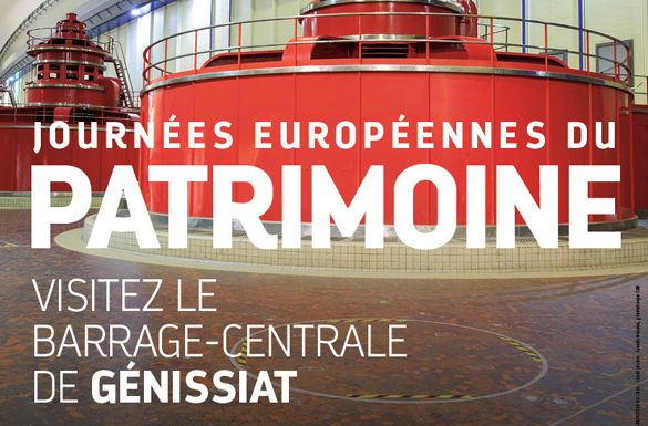 Ouverture du barrage-centrale de Génissiat pour les Journées européennes du patrimoine